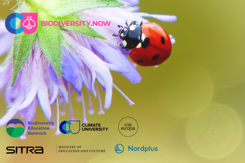 Logotyp och partner för nätverket för utbildning i biologisk mångfald
