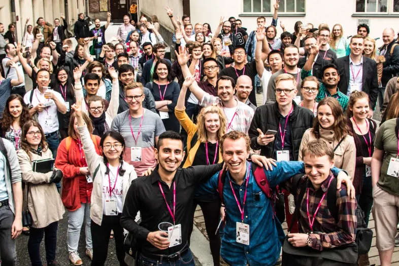 Demola participants in a group