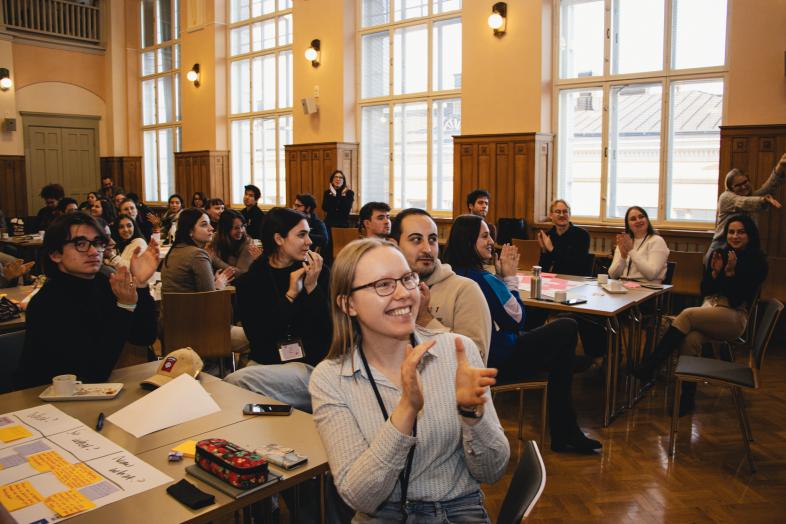 students in a class room