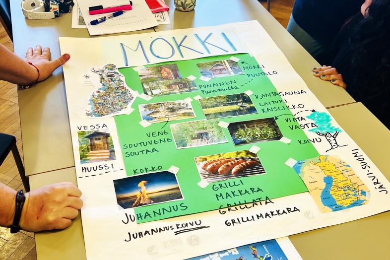 Suomi-pöytä työpajassa