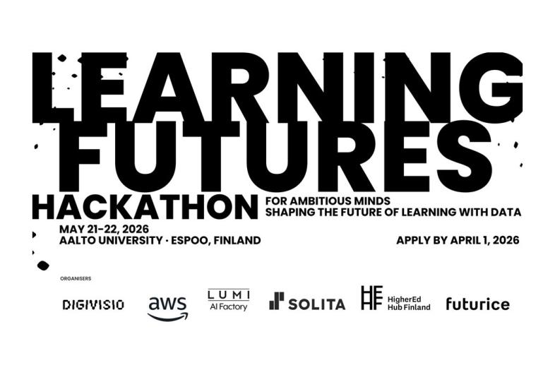 Learning Futures -hackathonin mainosbanneri.