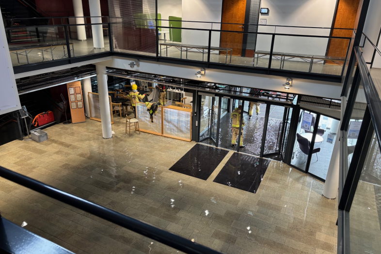 Water flooding to the Infocentre.