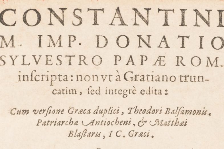 Latinankielinen lahjakirja.